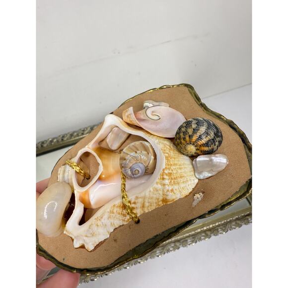 Unique Vintage Korean Brass Shell belt buckle , one of a kind - Picture 9 of 9